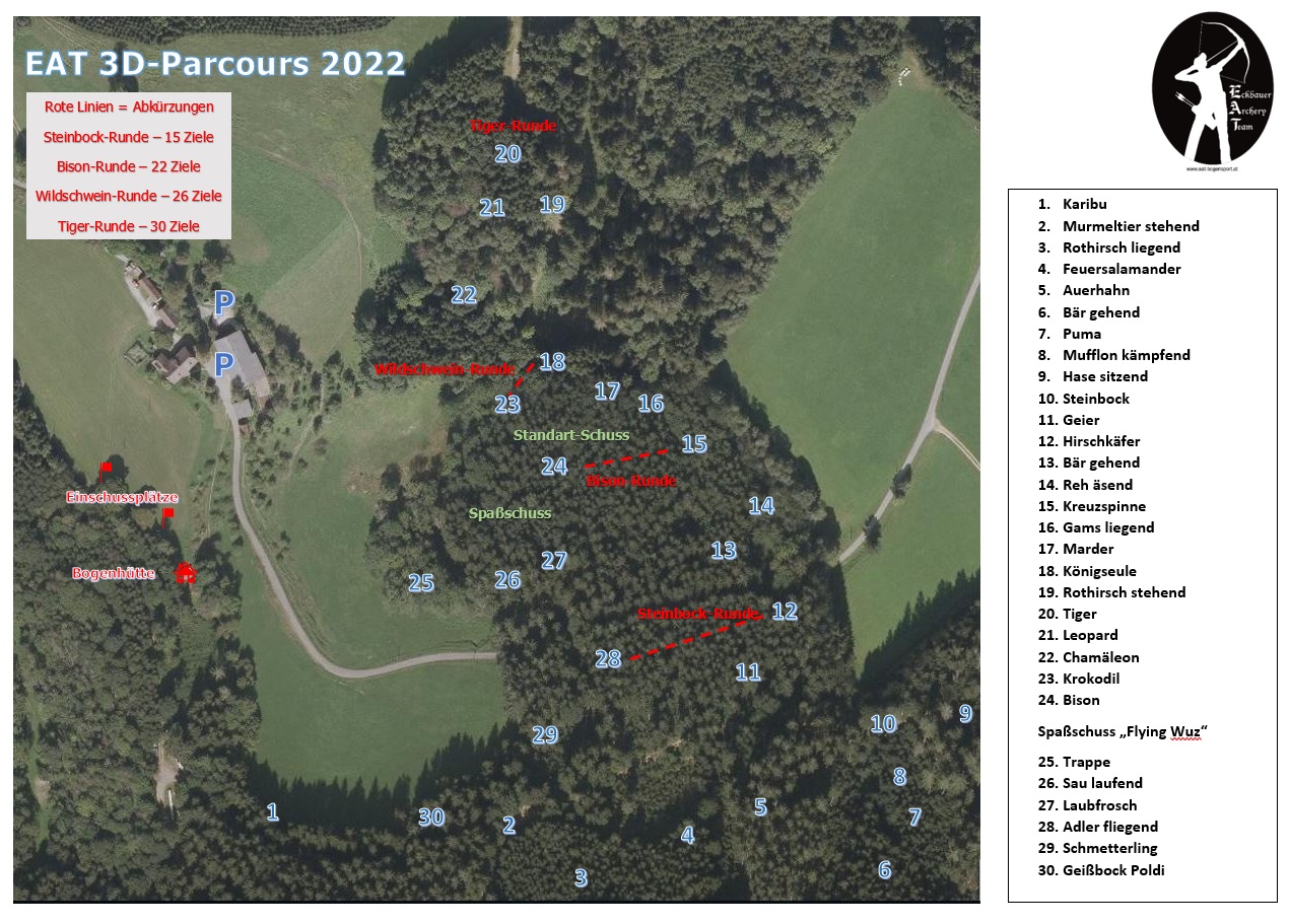 3D Parcour Bogenschießen: EAT Bogensport Verein 