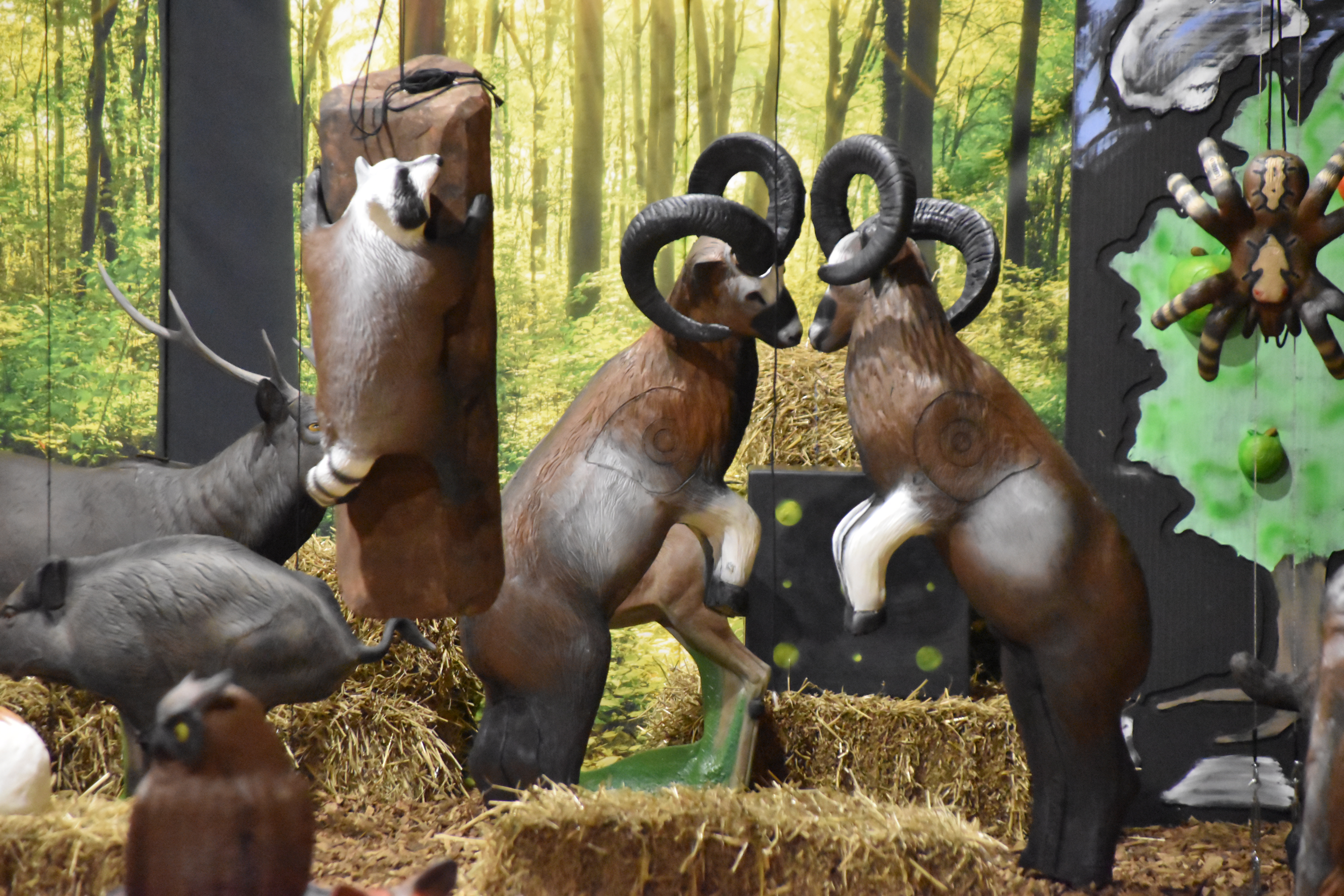 3D archery course - Eigeltingen - Ziele die sich bewegen, Ziele die sehr schwierig zu treffen sind - B & O Bogenschiessen