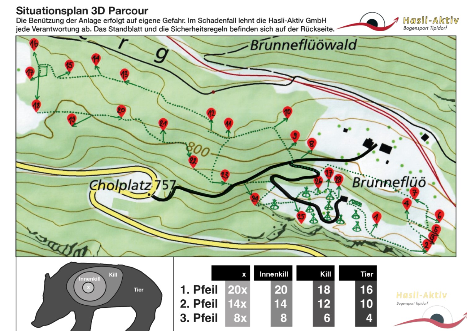 3D Parcour Bogensport - Sempach - Hasli-Aktiv