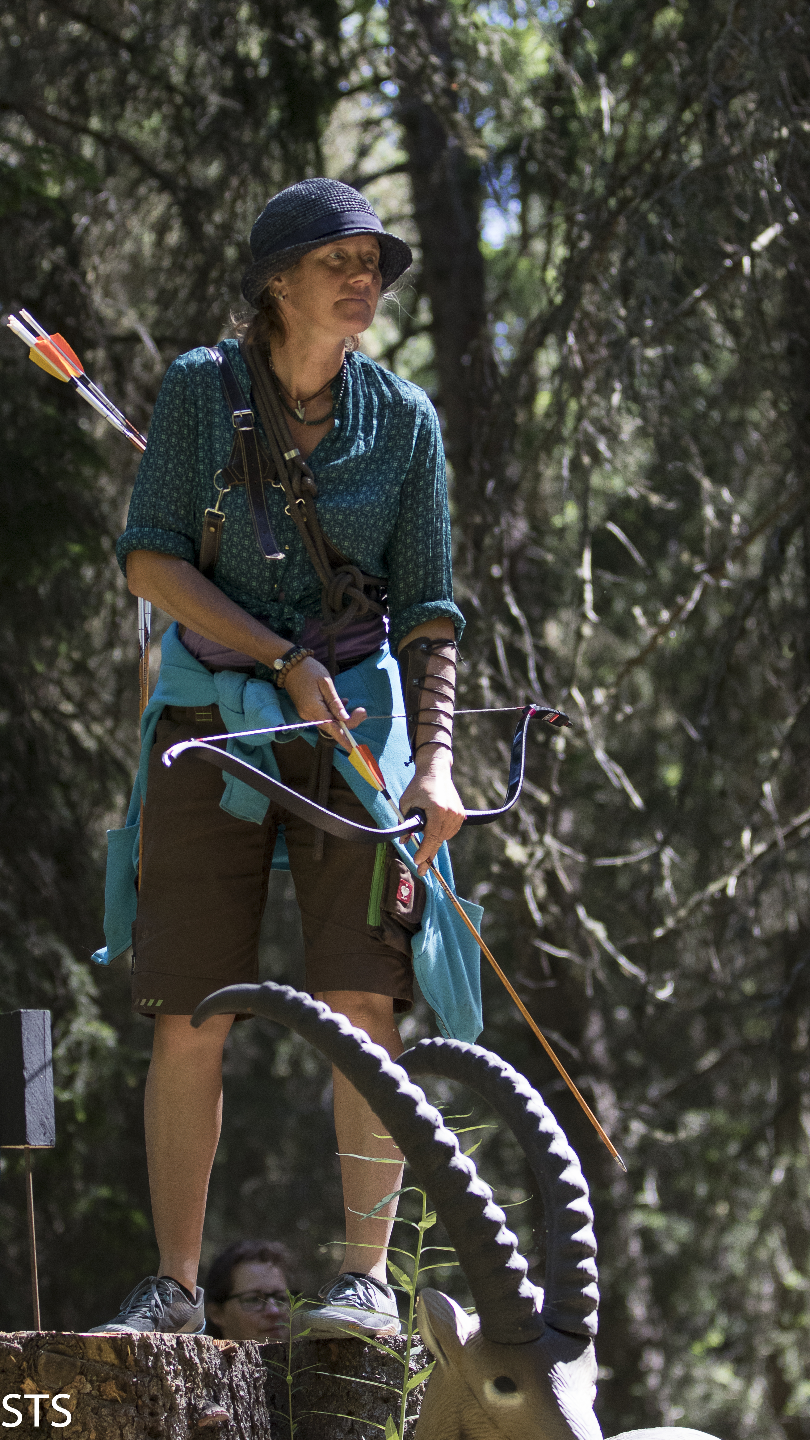 3D Parcour Bogensport - Schweiz - Schiessen aus der Sicht der 2 Steinböcke Gian und Giachen - Bogenparcours Engadin